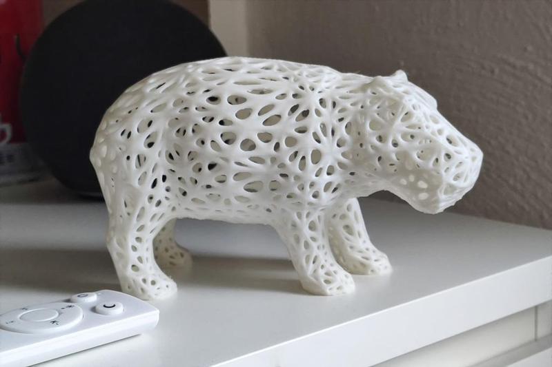 Hippo Mesh And Low Poly Figure