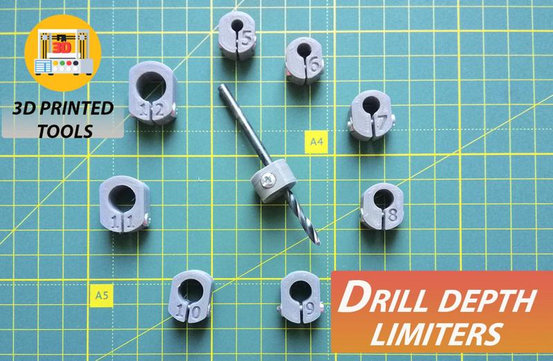 Driling depth limiters