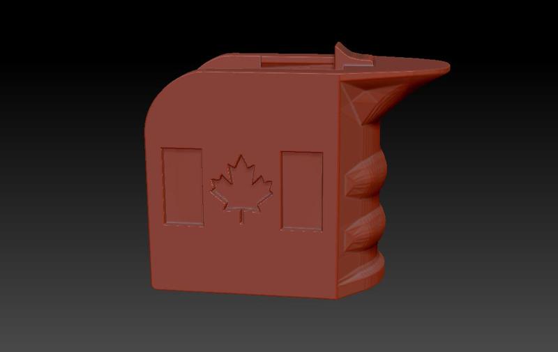 Canadian Flag Magwell Grip For AR15 & M4 Style Airsoft Rifles