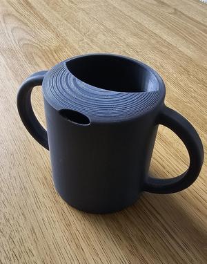 Finaler Becher / Tasse Mug, sicher im Auto und Bahn, doppelwandig isoliert.