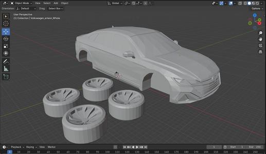 Low Poly 2022 Volkswagen Arteon