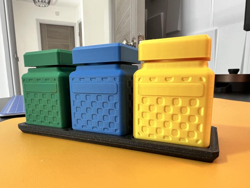 50mm Screw Top Jar and Tray Set