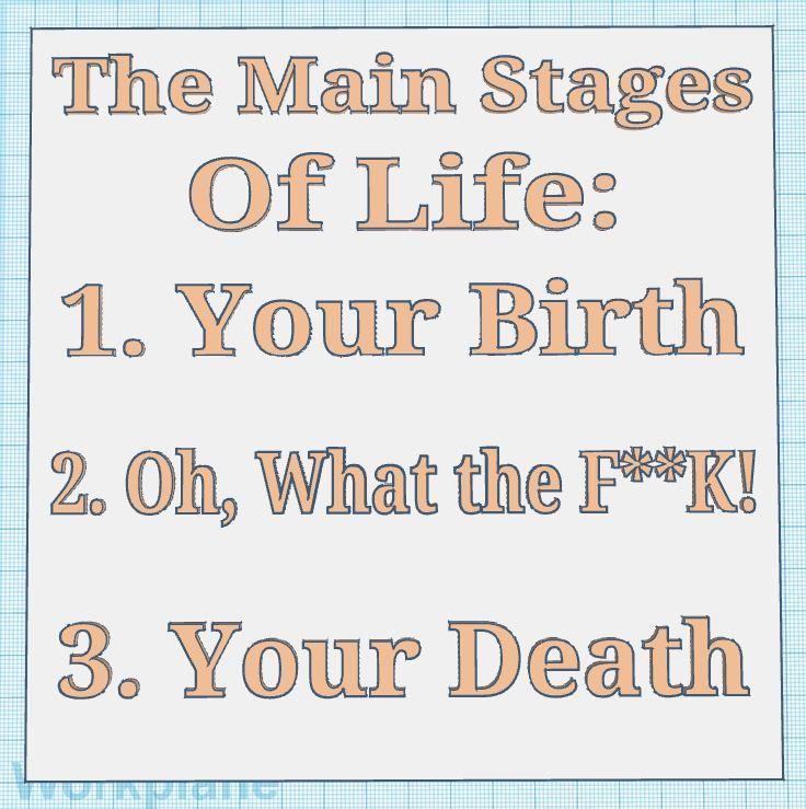 Stages of Life Sign