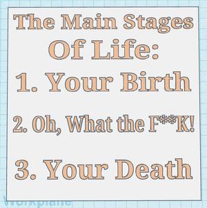Stages of Life Sign