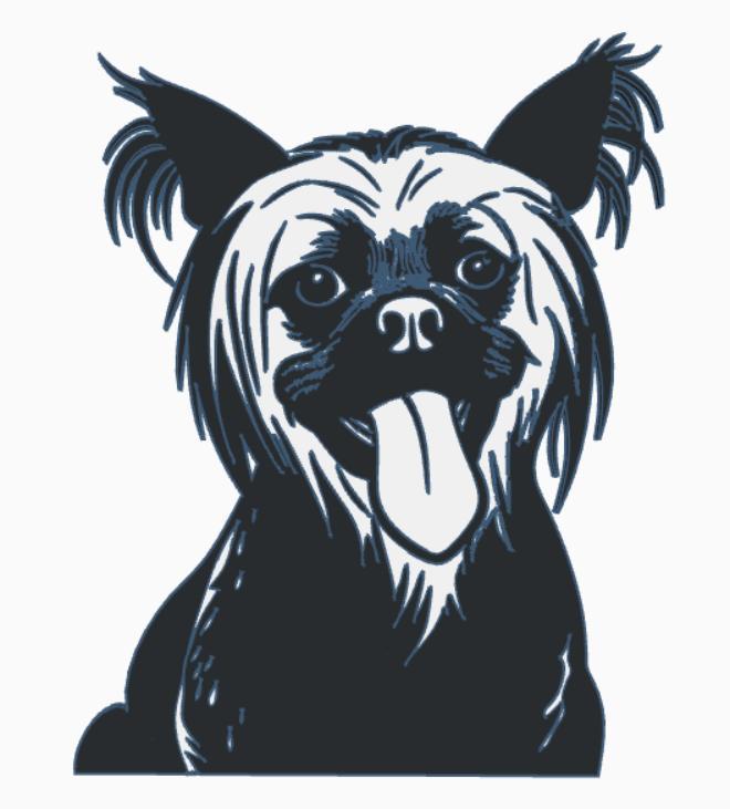 Most ugly dog (deadpool dog) 2d wallart