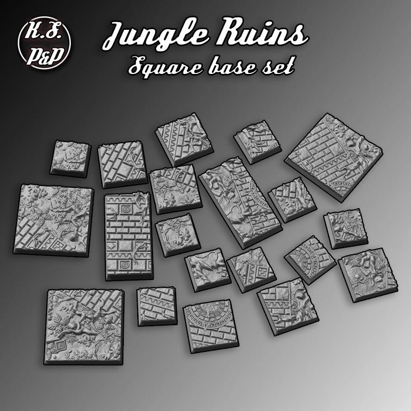 Jungle Ruins - Square base set
