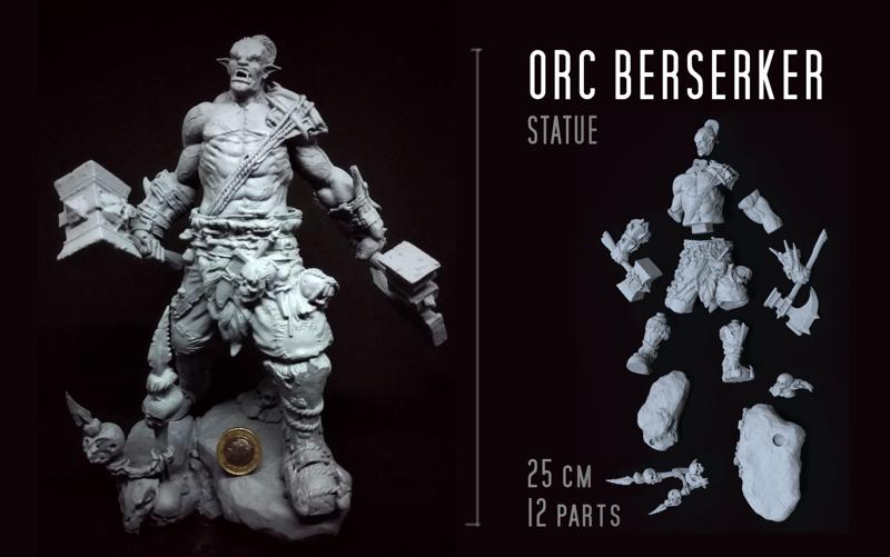 ORC BERSERKER statue
