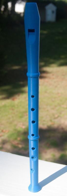 3D printed recorder musical instrument