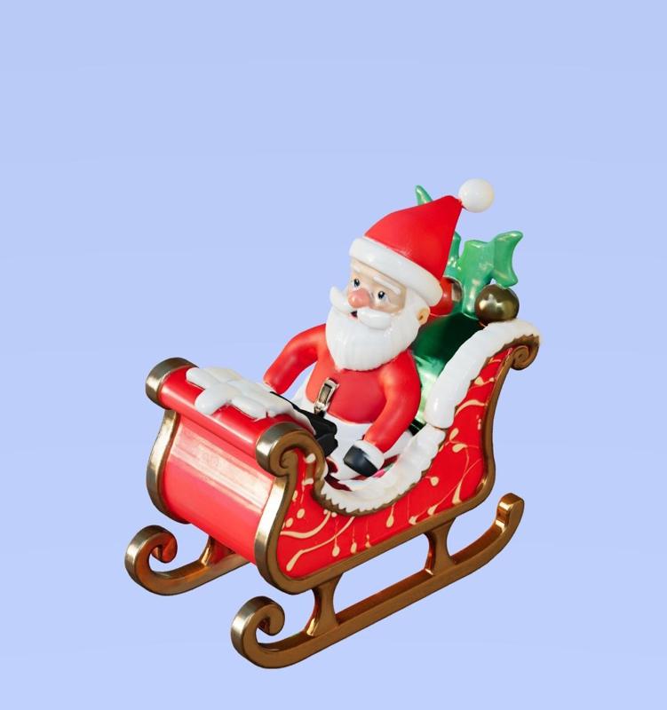 Santa Claus with sleigh