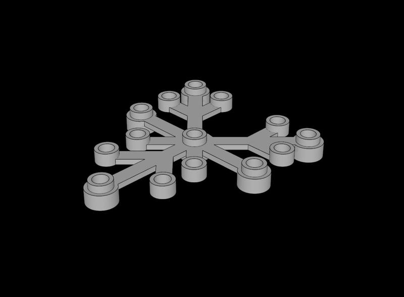 Lego Compatible (2417.dat) Plant Leaves  6 x  5