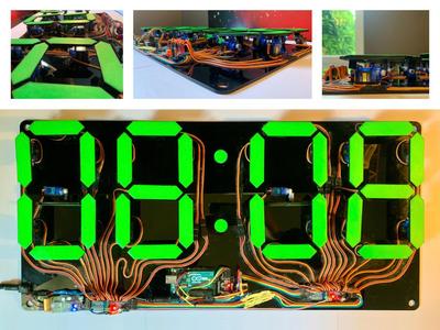 Mechanical Seven Segment Display Clock