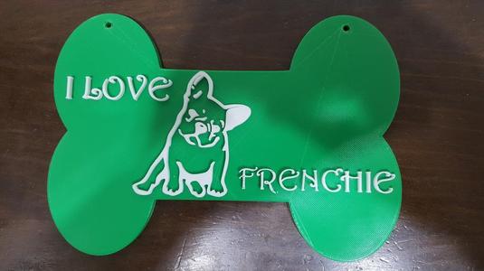 french bulldog plate