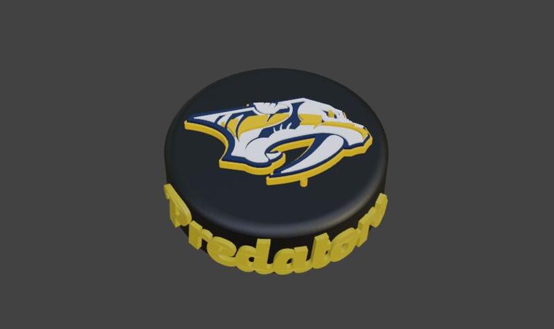 Nashville Predators Hockey Puck