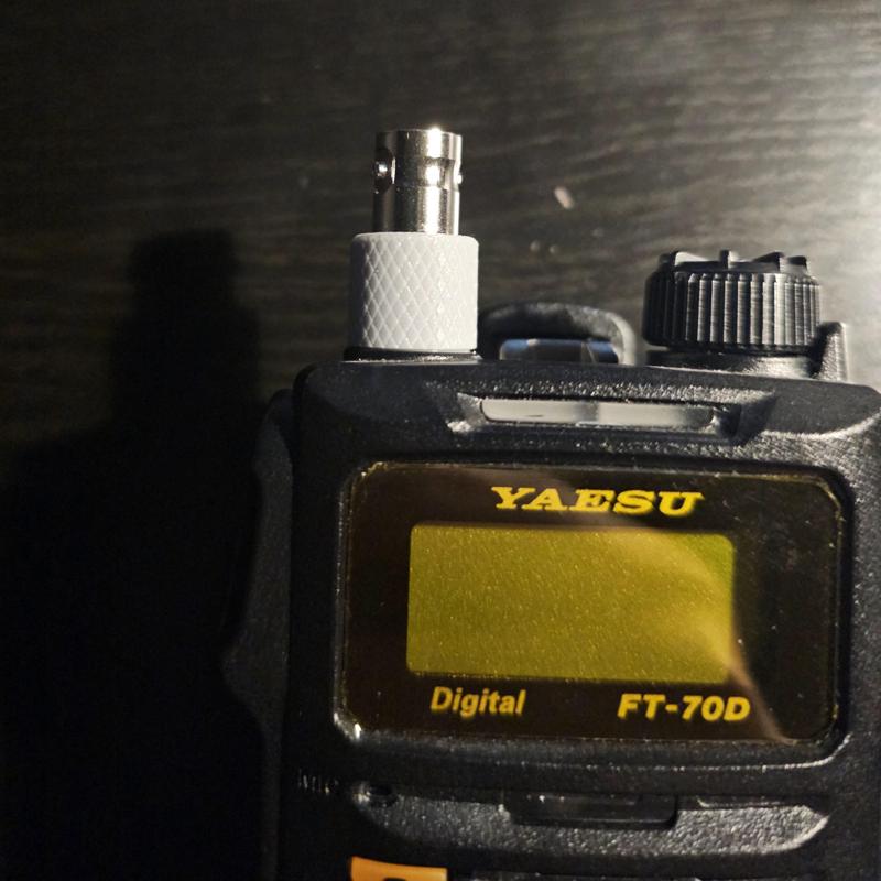 Yaesu FT-70D SMA-BNC adapter cover