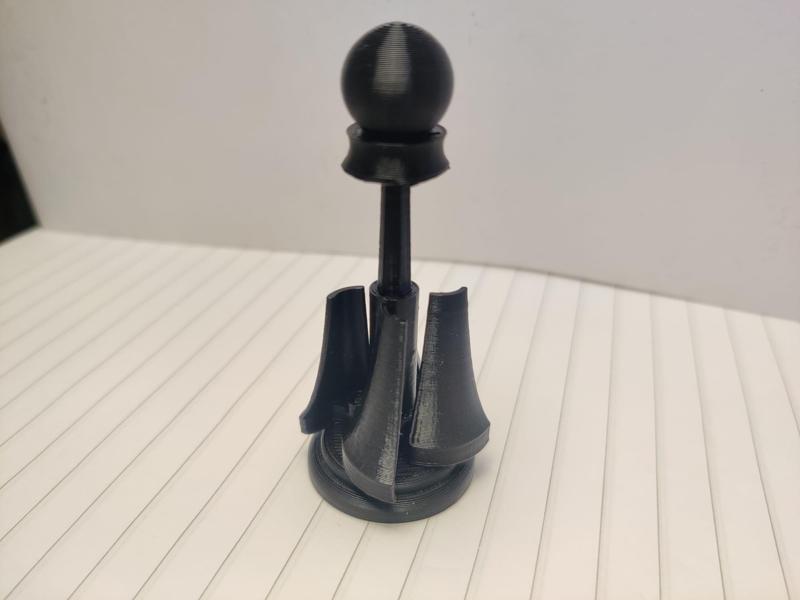 Collapsible chess pawn