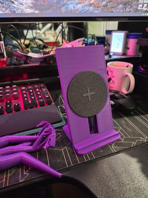 Phone stand with built in ikea charger