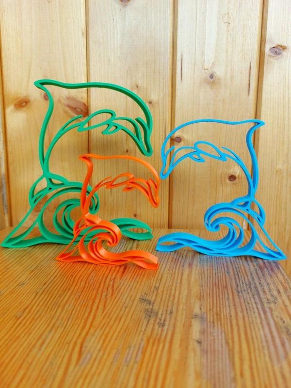 Minimalist Dolphin figure / Delfín figurka