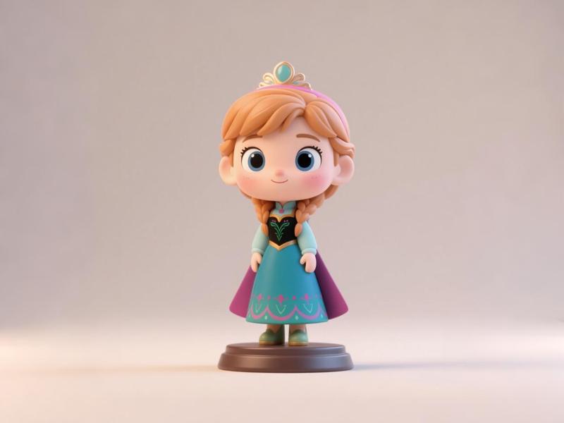 Cute Disney Princess Series: Princess Anna - Frozen Children's Day Gift Figure Toy