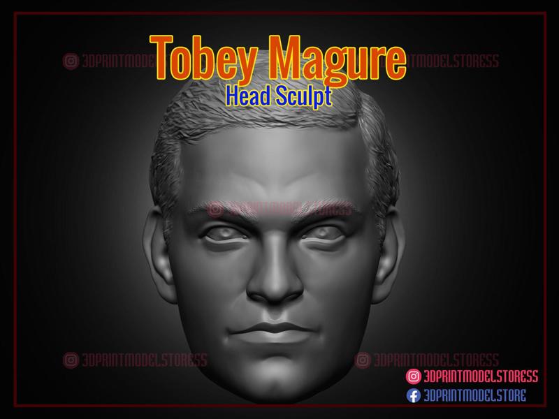 Tobey Maguire Head Sculpt for Custom Action Figures STL File