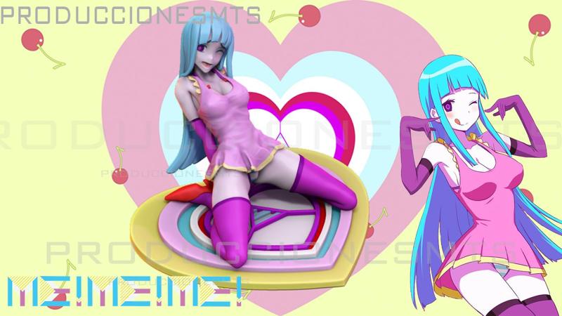 girl from MEMEME! anime music video