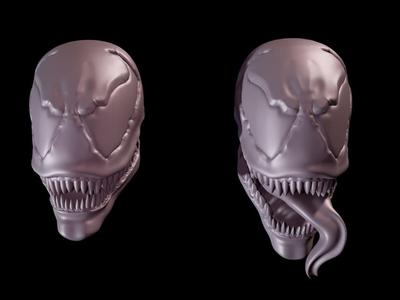 MCFARLANE'S VENOM HEAD - for McFarlane's custom and Marvel Legends