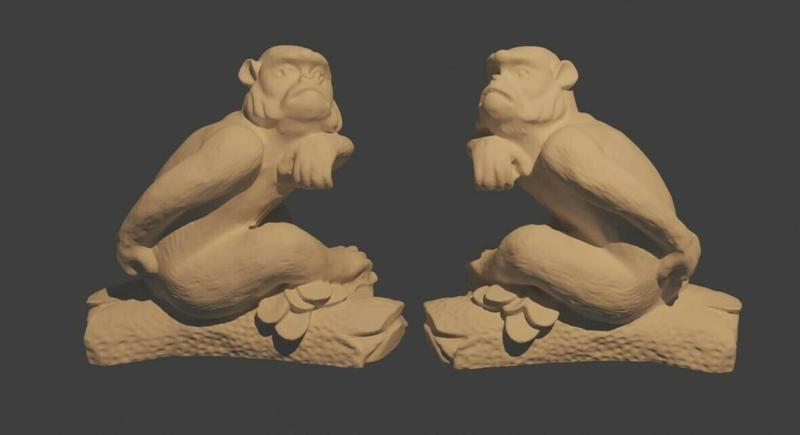 Monkey Bookends