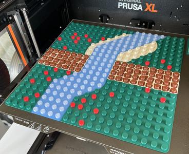 Brick Build Plate (multicolor remix - Countryside)