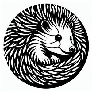 Stencil: Hedgehog (version 2)