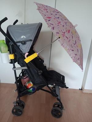 Stroller sun protection.