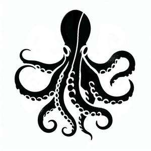 Stencil: Octopus (version 2)