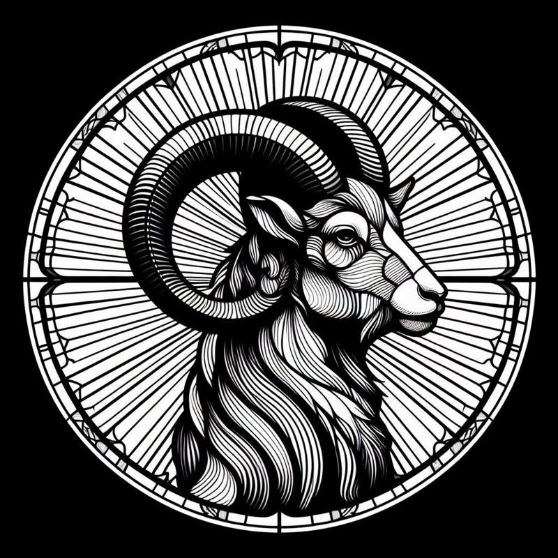 Wall art / coaster: Moufflon