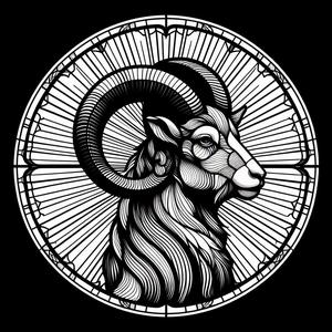 Wall art / coaster: Moufflon