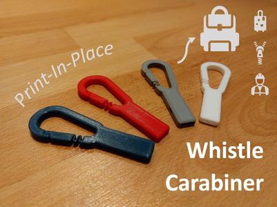 Print-In-Place Whistle Carabiner