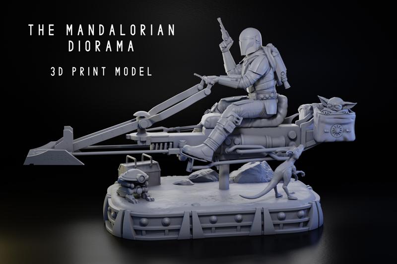 The Mandalorian Diorama 1/6 Scale