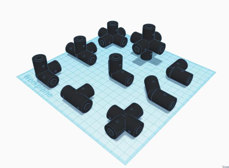 Pole Connectors (Diameter 17 mm)