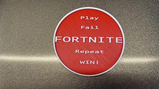 Fortnite Coaster Repeat 2 Color Print