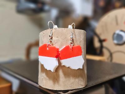 Polish Flag Earrings