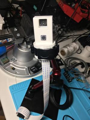 Dual-camera holder (raspberry pi and flir lepton)