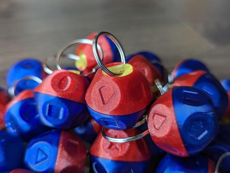 Tupperware Shape-O Keychain