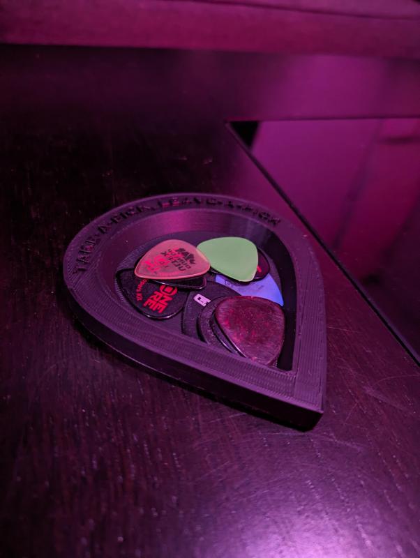 "Take-A-Pick, Leave-A-Pick" Guitar Pick Tray