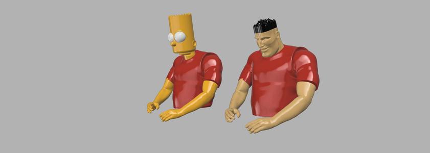Bruce Bart Simpson Upgrade for 3D SETS Family - Ann & Bruce