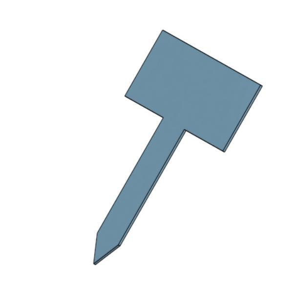 Gartenschild zum selber beschriften