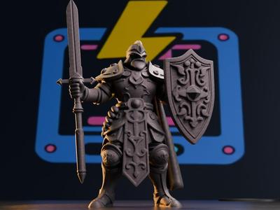 Torrig Moltenroar - Dwarf Justicar DnD Mini