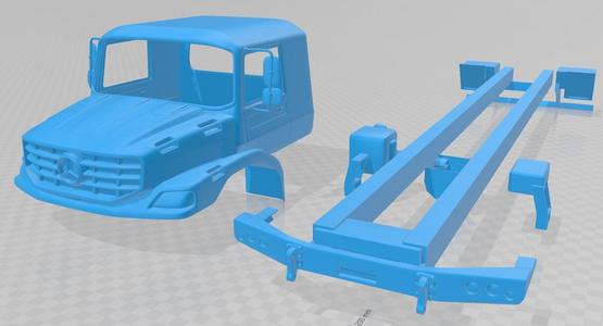 Mercedes Zetros Printable Truck