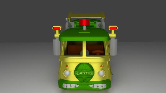 Party wagon cartoon Teenage Mutant Ninja Turtles V2