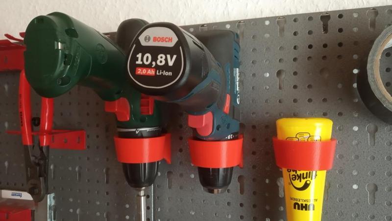 Pegboard Holster for conical Things