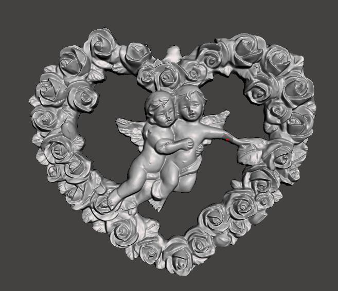 Angel baby garland heart decor door easter wall