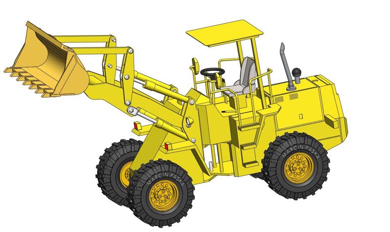 Wheel loader toy