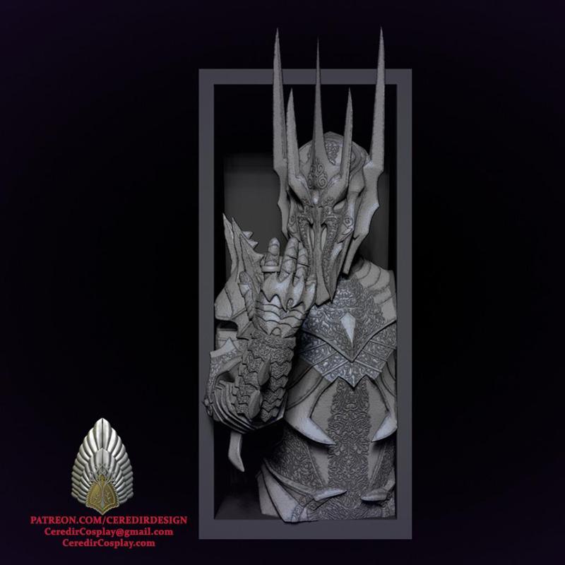 Sauron Book End lord of the rings 3D DIGITAL DOWNLOAD