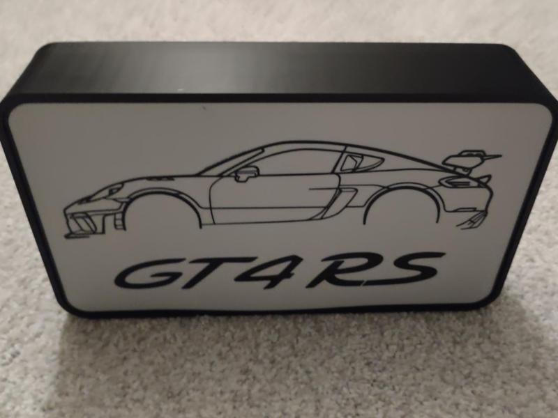 Porsche Cayman GT4 RS Light Box